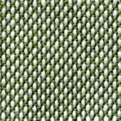 Woven fabric texture, green and off-white yarns, open-hole grid pattern; bross steelcut trio col. 915 label visible, matte finish.